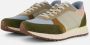 Woden Kleur-geblokkeerde leren sneakers met kurkzool Multicolor Dames - Thumbnail 2
