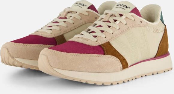 Woden Ronja Sneakers rood Textiel Dames