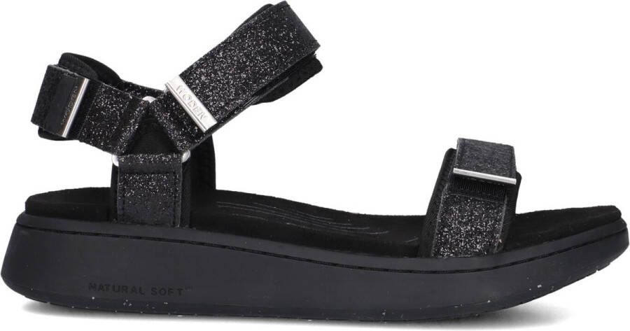 Woden Sandalen Line Glitter