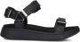 Woden Line Glitter Sandalen Dames Zwart - Thumbnail 2