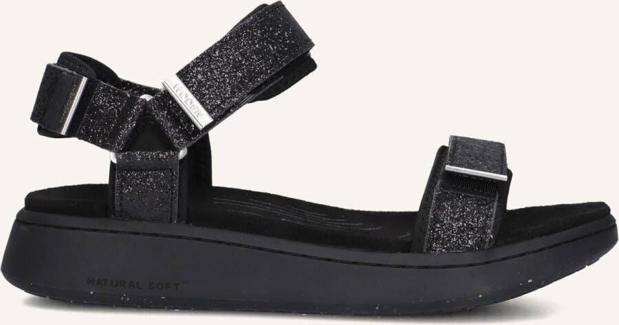 Woden Sandalen Line Glitter