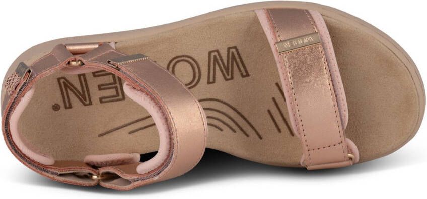 Woden Sandalen Line Metallic