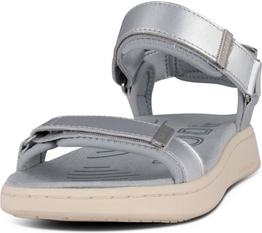 Woden Sandalen Line Metallic
