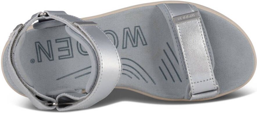 Woden Sandalen Line Metallic
