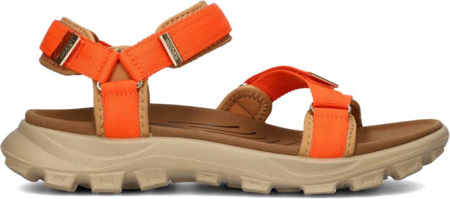 Woden Sandie Sandalen Dames Oranje