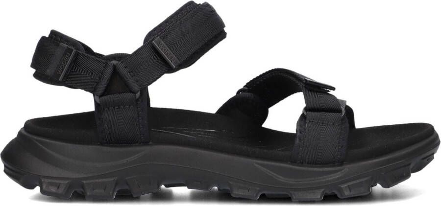 Woden Sandie Sandalen Dames Zwart