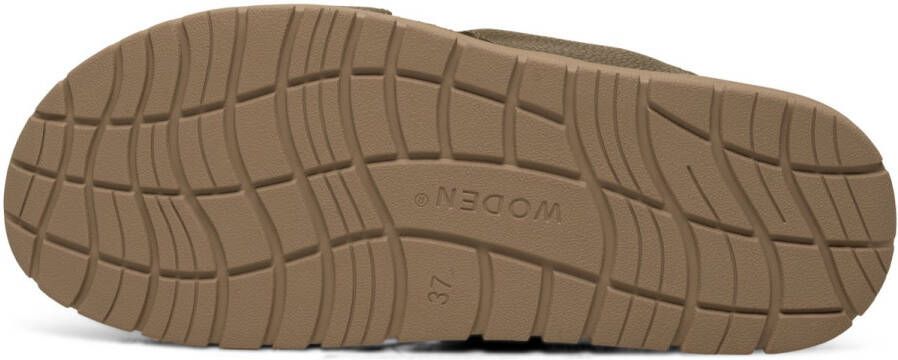 Woden slipper zonder rug Lisa Leather