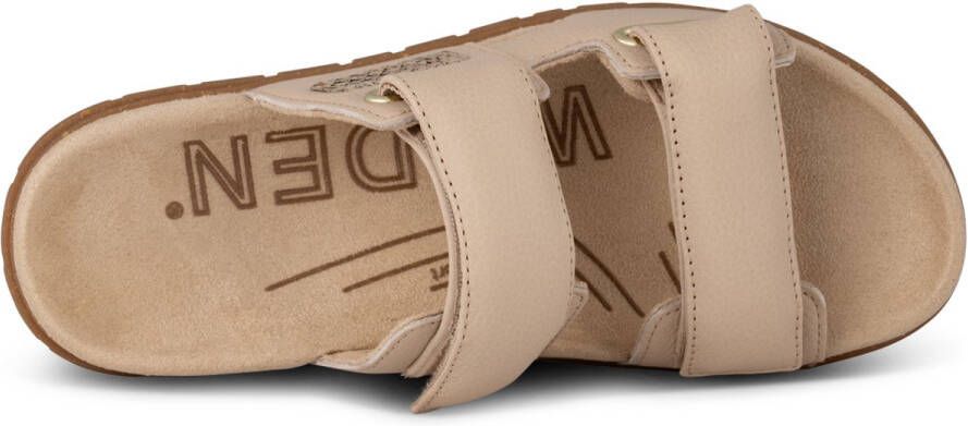 Woden slipper zonder rug Lisa Leather
