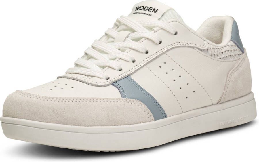 Woden Bjork Mix Klassieke Sneaker met Tijdloos Ontwerp en Comfort White Dames