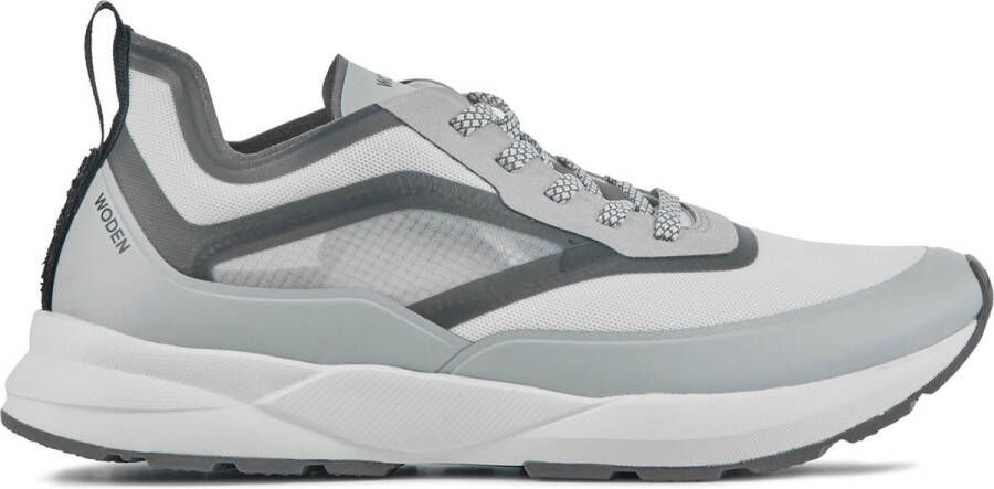 WODEN Lage Sneakers Dames Stelle Transparan Kunststof Wit