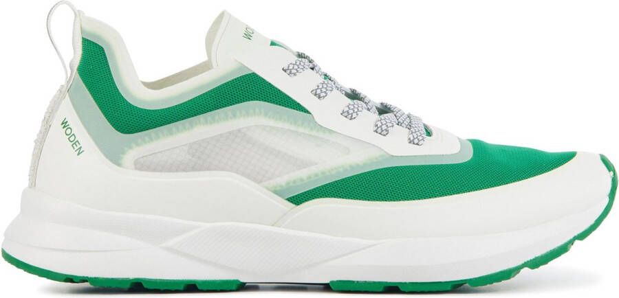 WODEN Lage Sneakers Dames Stelle Transparan Maat: 37 Materiaal: Kunststof Kleur: Groen