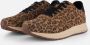 Woden Nicoline Leo suède sneakers panterprint bruin zwart - Thumbnail 2
