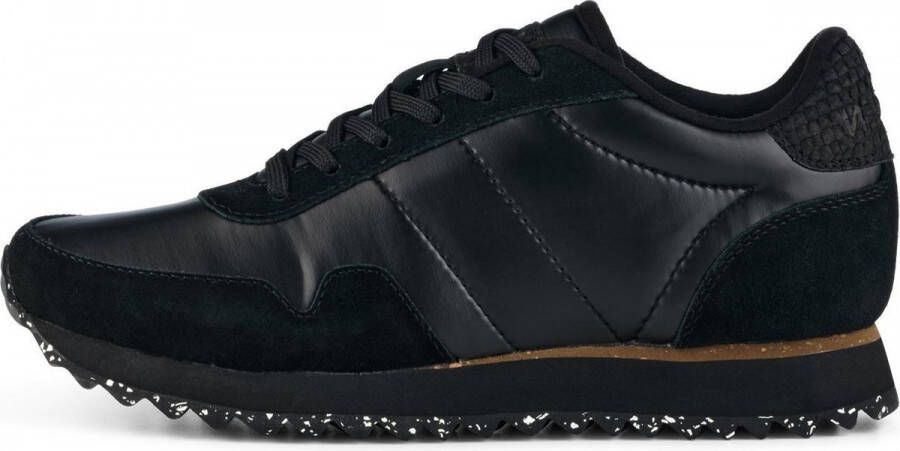 Woden Nora III Metallic Nylon Sneakers Black Dames