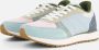 Woden Ronja Color-Blocked Leren en Textiele Sneakers Blauw Dames - Thumbnail 2