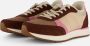 Woden Ronja bruin roze multi dames sneakers - Thumbnail 1
