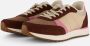 Woden Ronja bruin roze multi dames sneakers - Thumbnail 3