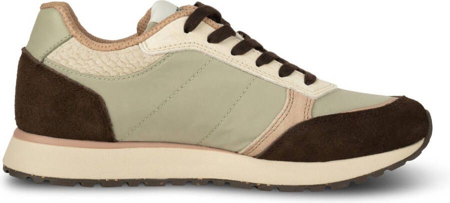 Woden Sportieve Elegante Ronja Runner Sneaker Beige Dames