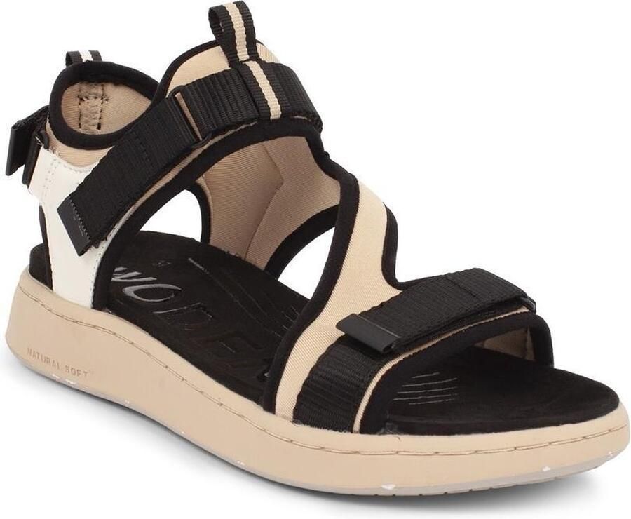 Woden Eco-Vriendelijke Sportieve Sandaal Emilie Beige Dames - Foto 3