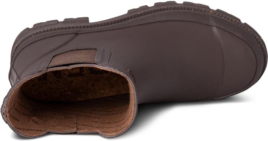 Woden Waterdichte Rubberen Laars Brown Dames