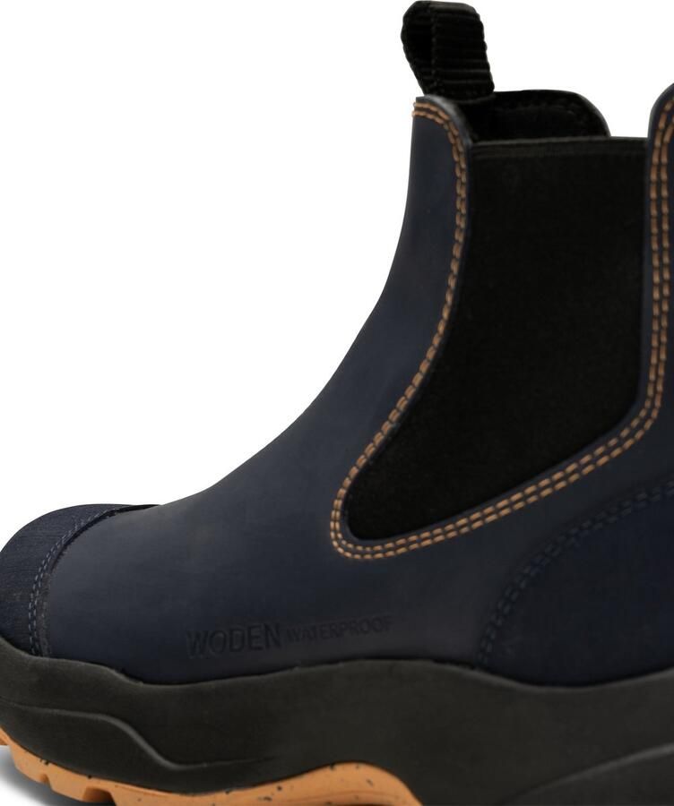 Woden Waterdichte Instaplaars Donkerblauw Oranje Blue Dames