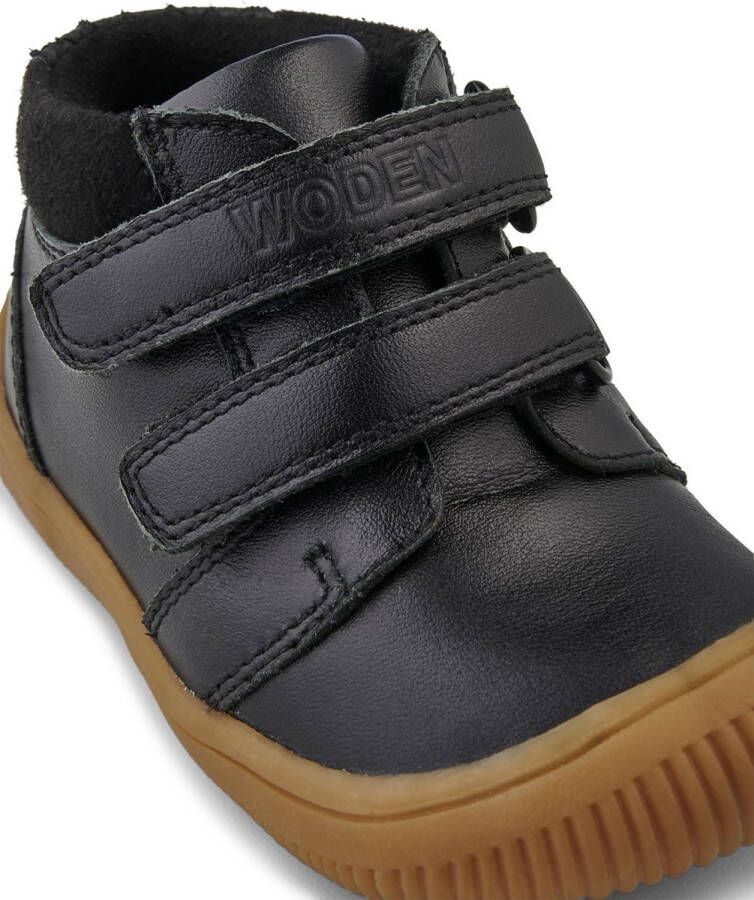 Woden Tristan Leather Black Zwart