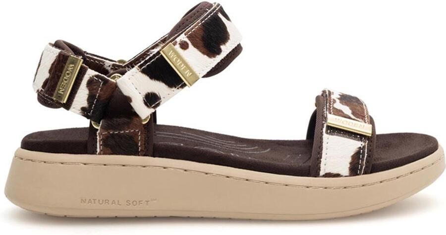 Woden Line Animal Cow dames sandaal