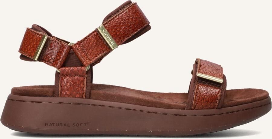 Woden Line Fish Sandalen Dames Bruin - Foto 2