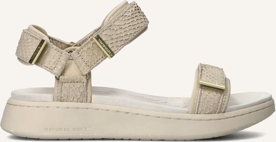 Woden Line Fish Sandalen Dames Gebroken wit - Foto 2