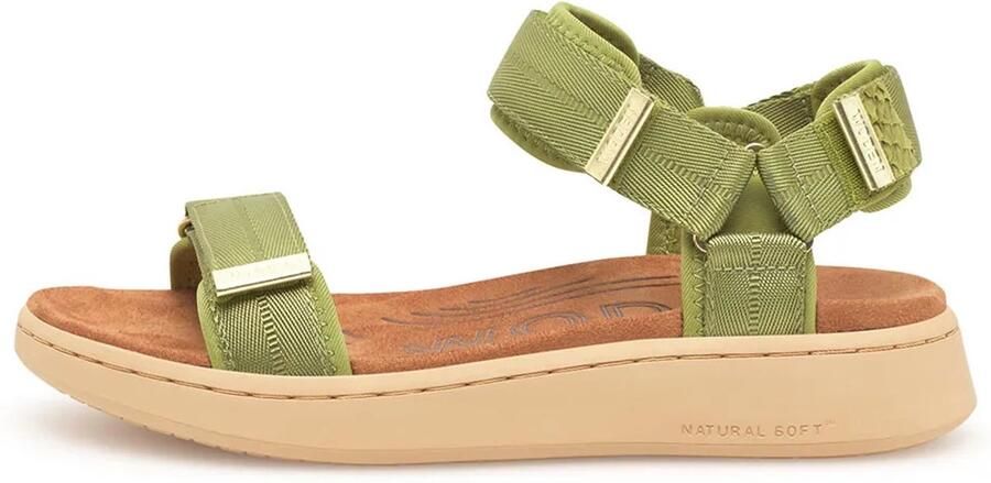 Woden Line Sandalen Groen Vrouw