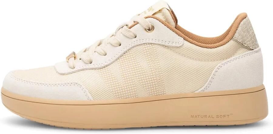Woden Line Sneak Schoenen Beige Vrouw