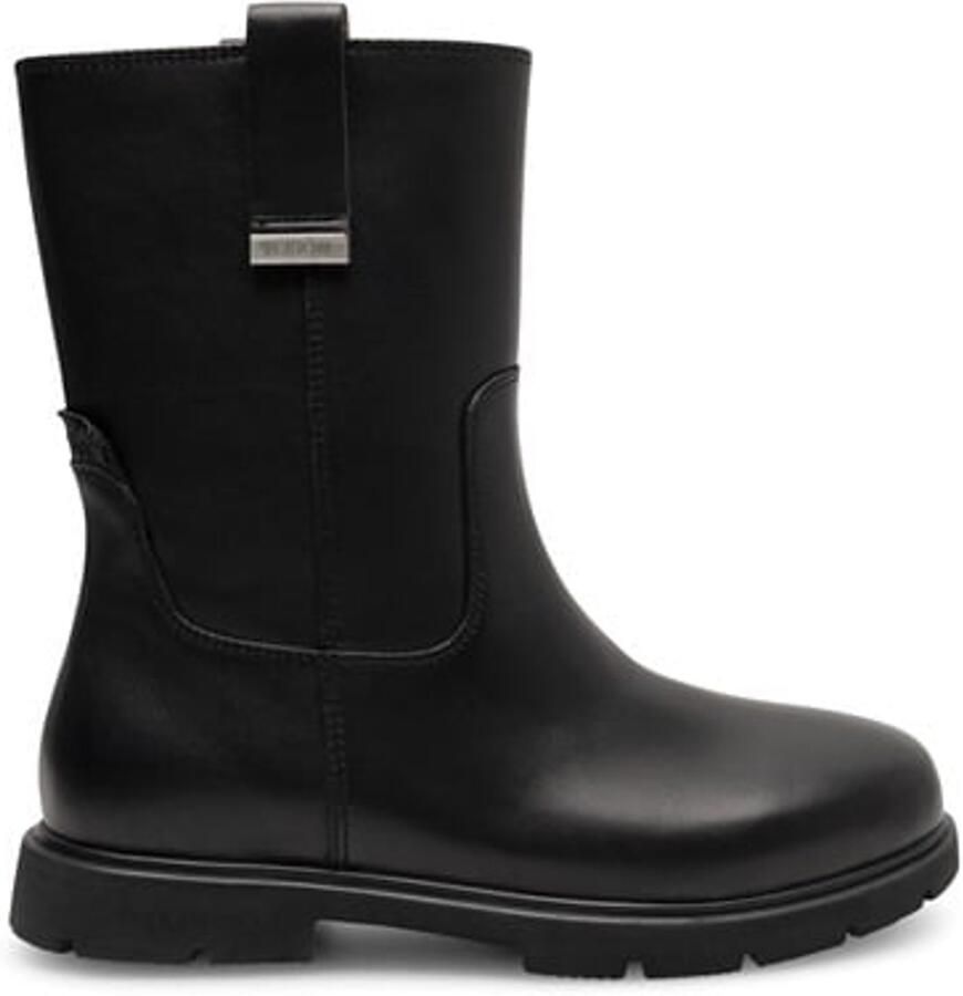 Woden Luna leren boots zwart