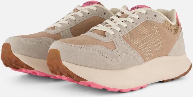 Woden Mathilde Runners Sneakers roze Suede