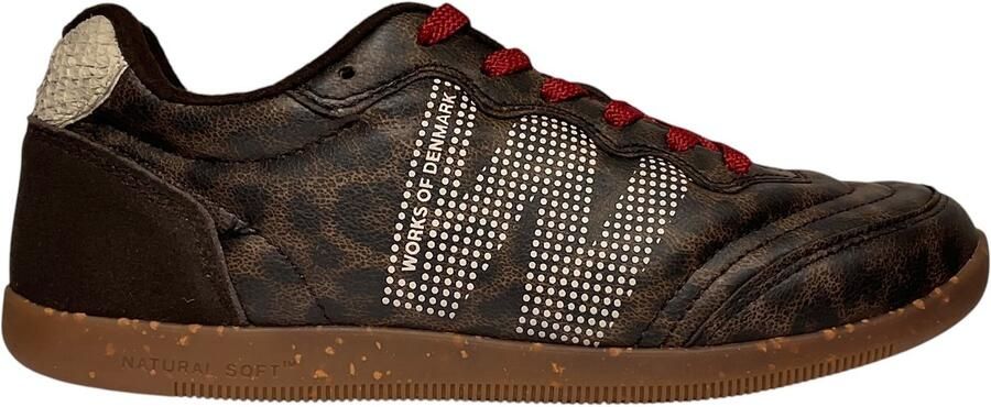 Woden Nanna dames sneakers dark leopard