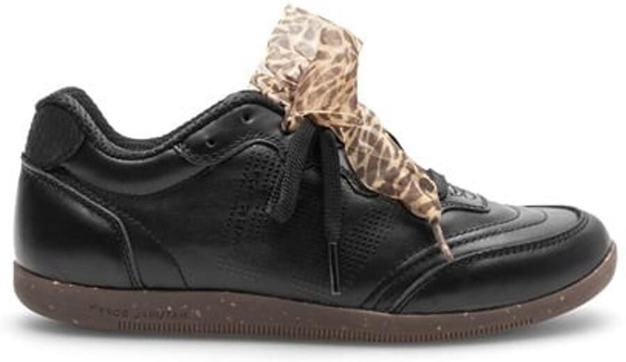 Woden Nanna dames sneakers zwart leer