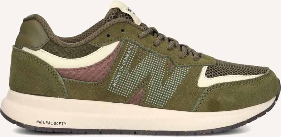 Woden Rigmor Open Mesh Sneakers Dames Groen