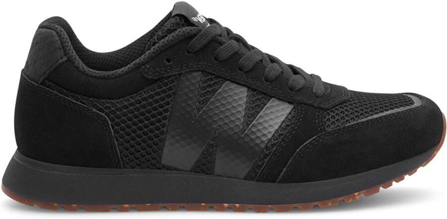 Woden Ronja Icon leren sneakers zwart