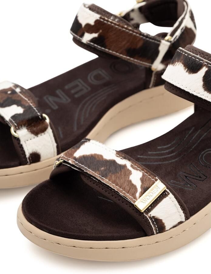 Woden Line Animal Cow dames sandaal