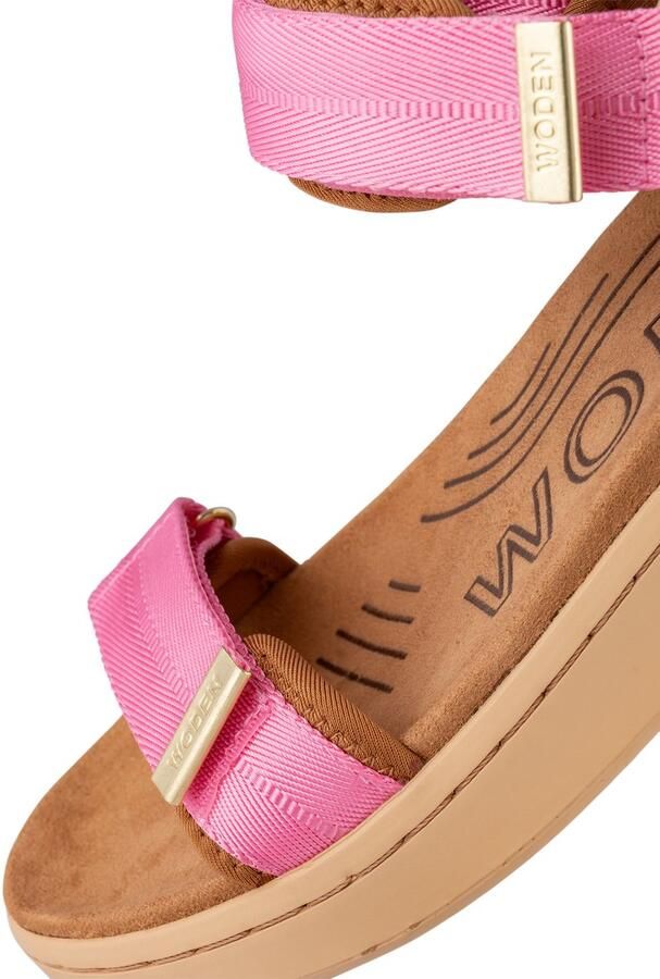 WODEN Sandaal 'Line' karamel pitaja roze