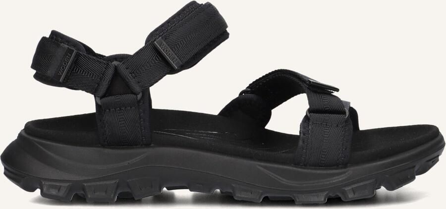 Woden Sandie Sandalen Dames Zwart