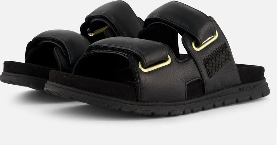 Woden Lisa Leather Sandalen Black Dames - Foto 3