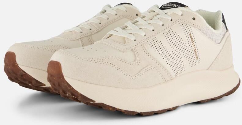 Woden Mathilde Runner Leather Sneakers Leren Sneaker Dames Wit - Foto 4