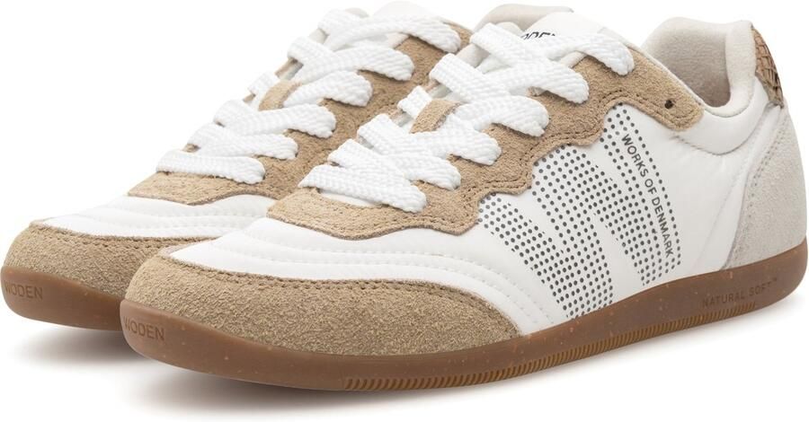 Woden Nanna Sneakers wit Leer