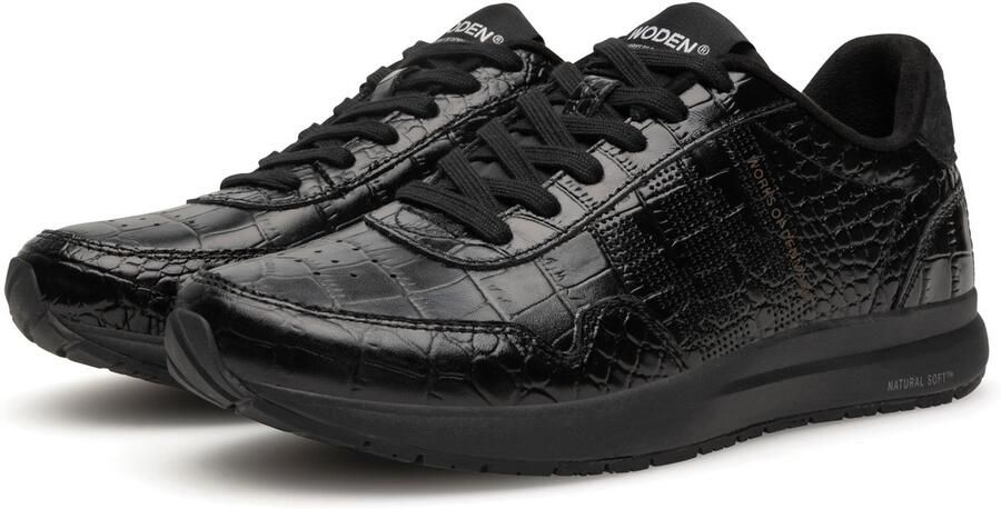 Woden Sneakers Nora Natural Soft Croco