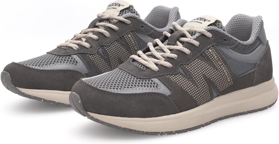 Woden Rigmor Open Mesh suède sneakers donkergrijs - Foto 2