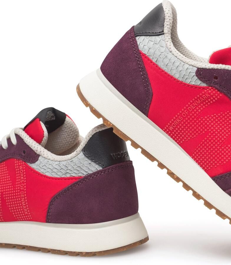 WODEN Sneakers laag 'Ronja' donkerbruin pastelroze donkerroze - Foto 3
