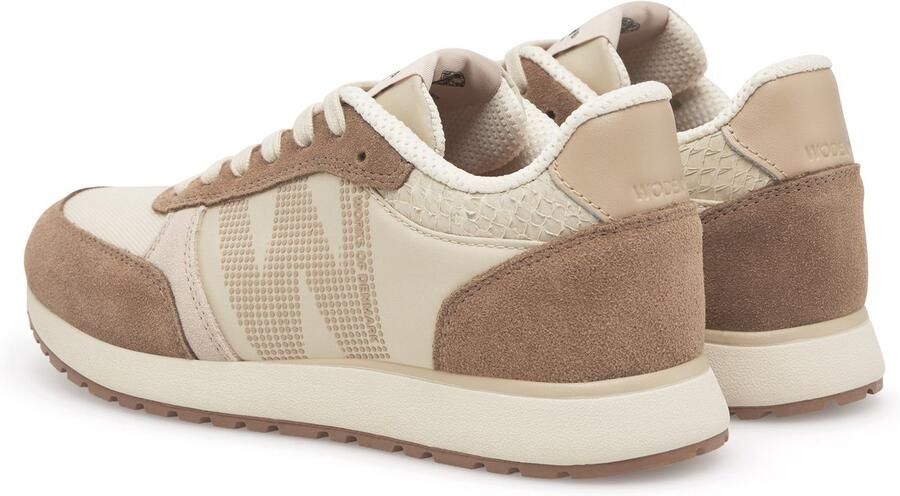 Woden Dames Lage sneakers Ronja Beige Textiel