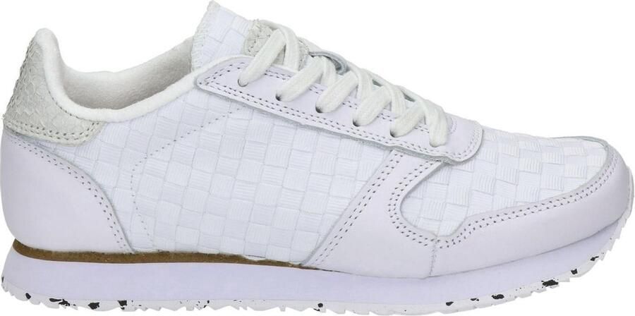Woden Sneaker uit de North Sea collectie met vlechtdetails White Dames