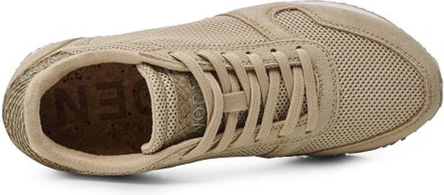 WODEN Lage Sneakers Dames Ydun Icon Textiel Beige - Foto 9
