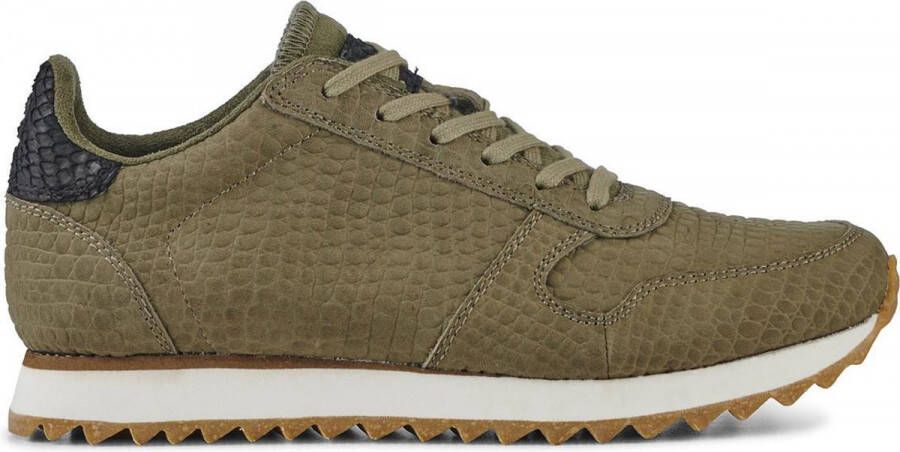 Woden Ydun Croco II Sneakers Groen Dames