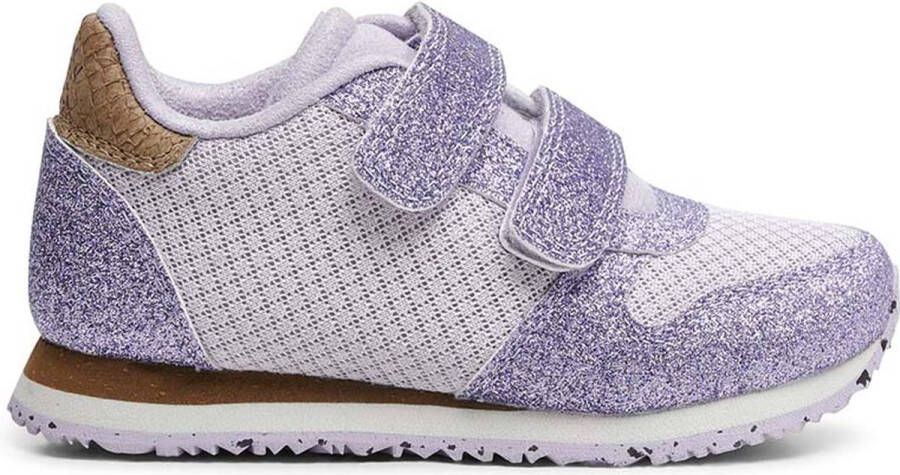 Woden Ydun Glitter Ii Kids Lage sneakers Meisjes Lila